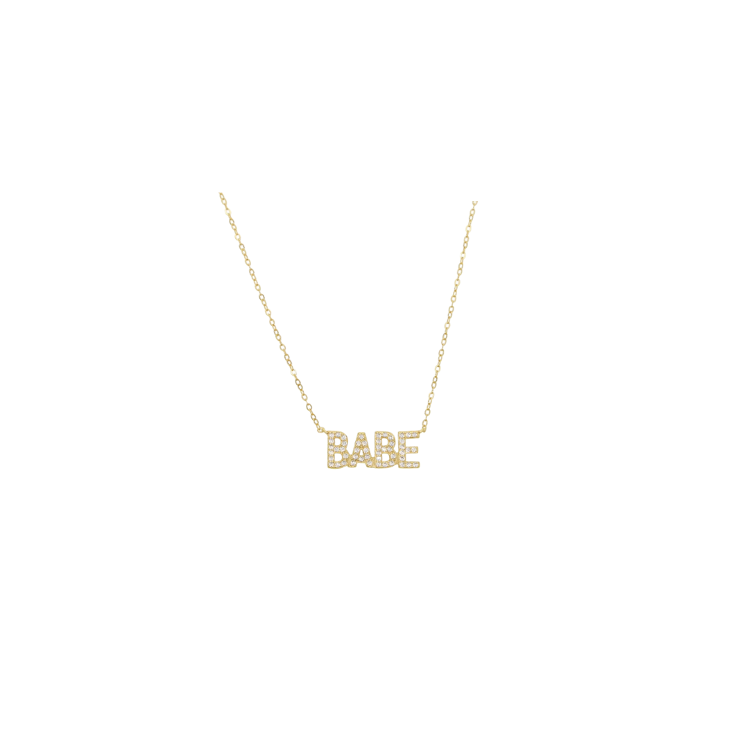 BABE Bling Necklace Gold