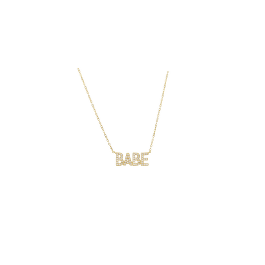 BABE Bling Necklace Gold